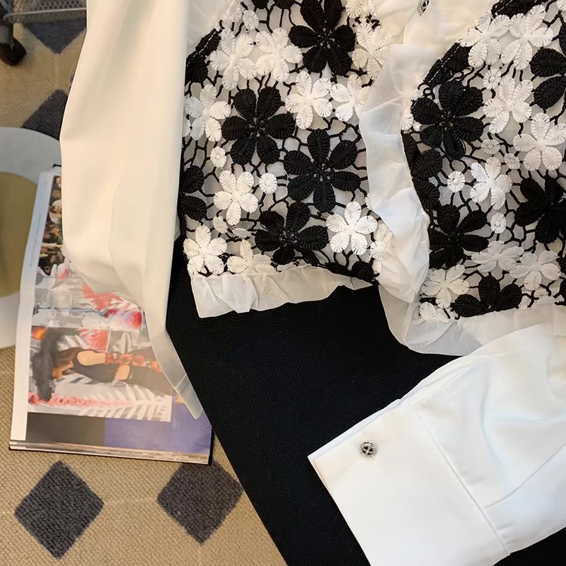 Floral trend crop shirt SDZZ517 images